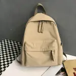 Large Cotton Canvas Zip-Closure Backpack Bag