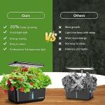 ndoor Hydroponic Garden System - 10-Pod Plant Germination Kit with LED Grow Light, Aeroponic Countertop Planter for Vegetables, Herbs, and Flowers