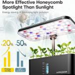 ndoor Hydroponic Garden System - 10-Pod Plant Germination Kit with LED Grow Light, Aeroponic Countertop Planter for Vegetables, Herbs, and Flowers