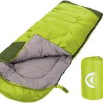 SWTMERRY 3-Season Sleeping Bag - Lightweight, Waterproof, for Kids, Teens & Adults, Ideal for Camping, Hiking, and Indoor/Outdoor Use