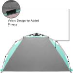 Oileus X-Large 4 Person Beach Tent Sun Shelter - Portable Sun Shade Instant Tent for Beach with Carrying Bag, Anti UV for Fishing Hiking Camping, Waterproof