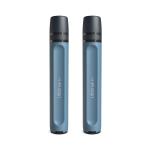 LifeStraw Peak Series - Personal Water Filter Straw for Backup Filtration, Emergency, Survival, and Ultralight Hydration, Mountain Blue, 2 Pack