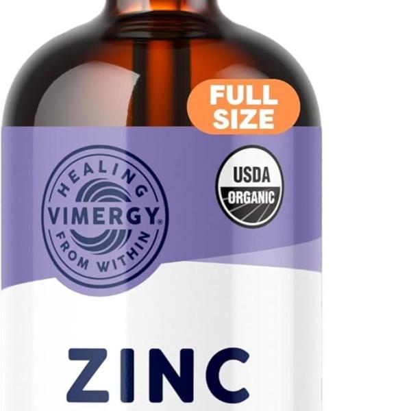 Vimergy Organic Liquid Zinc (115 ml) 57 Servings Immune Support & Metabolism Boost Vegan Gluten-Free Non-GMO