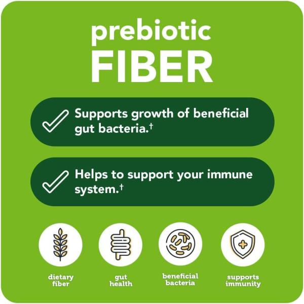 Product Title: Vitamin Bounty Prebiotic Fiber with PreforPro® Digestive & Immune Support Relieves Gut Discomfort 60 Capsules