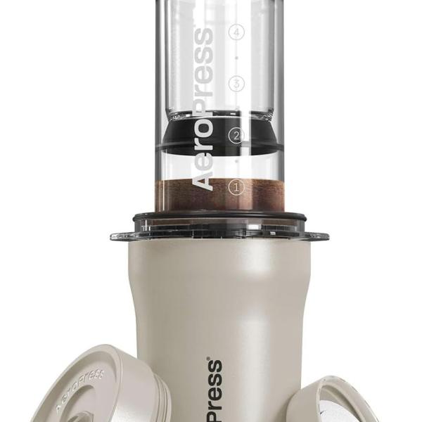 AeroPress Go Plus, Small Portable Coffee Maker for Travel & Camping - 3 In 1 Brew Method Combines French Press,Full Bodied Coffee without Bitterness, Coffee Press Kit