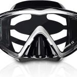 EXP VISION Panoramic 3-Window Scuba Diving Mask Anti-Fog Leak-Proof Tempered Glass for Snorkeling Diving & Swimming