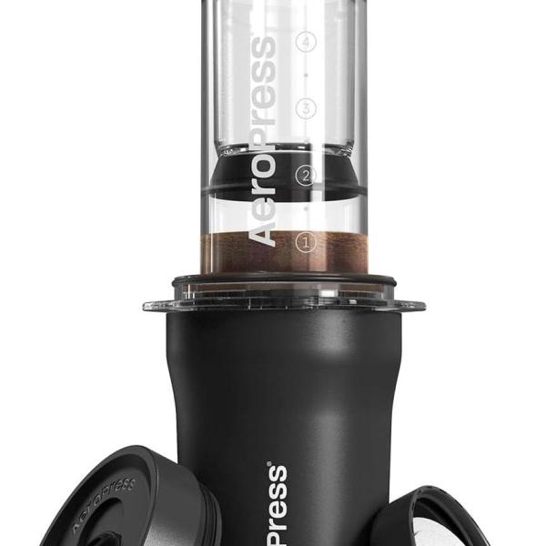 AeroPress Go Plus, Small Portable Coffee Maker for Travel & Camping - 3 In 1 Brew Method Combines French Press,Full Bodied Coffee without Bitterness, Coffee Press Kit