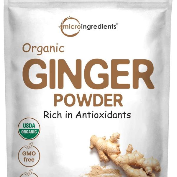 Organic Ginger Powder (2lb/907g)  Non-GMO Additive-Free Perfect for Baking Cooking Tea and Smoothies