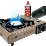 Gas One GS-3400P Propane or Butane Stove Dual Fuel Stove Portable Camping Stove - Patented - with Carrying Case Great for Emergency Preparedness Kit