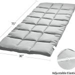 Cot Mattress Topper,Lightweight Cot pad,Quilted Cot Pads for Camping,Soft Comfortable Sleeping Cot Mattress Pad Only