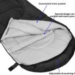 Sleeping Bag for Adults & Kids, 3-4 Seasons, Warm and Lightweight, Portable, Waterproof with Compression Sack - Ideal for Indoor & Outdoor Use: Camping, Backpacking, and Hiking