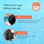 ugo wear Waterproof Messenger Bag - 10L Floating Dry Bag for Kayaking, Boating, Beach, Rafting, Hiking, Camping, Fishing, and More - Lightweight & Durable Crossbody