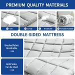 Cot Mattress Topper,Lightweight Cot pad,Quilted Cot Pads for Camping,Soft Comfortable Sleeping Cot Mattress Pad Only