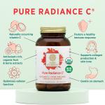 PURE SYNERGY Pure Radiance C Organic Vitamin C Capsules Immune & Collagen Support