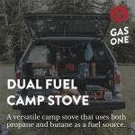 Gas One GS-3400P Propane or Butane Stove Dual Fuel Stove Portable Camping Stove - Patented - with Carrying Case Great for Emergency Preparedness Kit