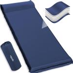 ropoda Self Inflating Sleeping Pad - Fast-Rebound, 3" Thick Elastic Foam Sleeping Pad,Camping Mat with Pillow, Storage Bag, Cars, Expandable Sleeping Pad