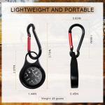 Pocket Compass, Portable Compass Keychain, Upgraded Mini Compass with Waterproof Function, Suitable for Hiking Survival, Mountaineering Camping