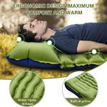 Yuzonc Ultralight Camping Mat with Built-in Pillow & Foot Pump Sleeping Pad