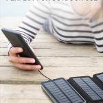 Hiluckey 25000mAh Solar Charger Power Bank with USB-C Fast Charging and 4 Solar Panels