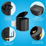 Portable Camping Toilet Folding Toilet for Adults with Lid, Retractable Toilet Paper Holder, Waterproof Porta Potty, and Carry Bag