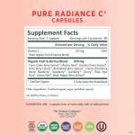 PURE SYNERGY Pure Radiance C Organic Vitamin C Capsules Immune & Collagen Support