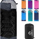 Oaskys Camping Sleeping Bag Lightweight 3 Season for Adults & Kids Waterproof Warm and Comfortable for Camping Hiking and Travel