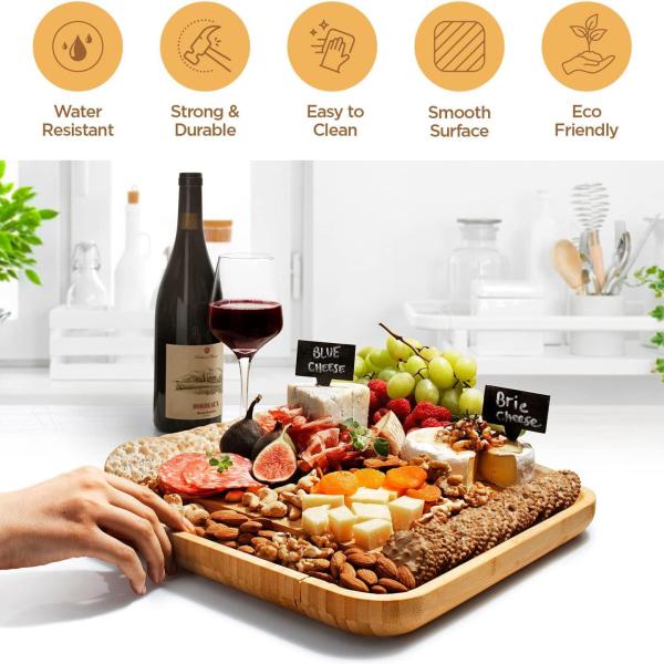 Bambüsi Charcuterie Board & Charcuterie Gift Set – Perfect Wedding, Housewarming & Holiday Gift