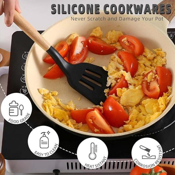 Silicone Camping Cookware Car Camping Essentials Cooking Kitchen Set, RV Camping Equipment Must Haves Camper Accessories, Camp Cooking Set for Travel Hiking Picnic