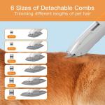 AIRROBO Dog Grooming Vacuum Kit 12,000Pa Powerful Suction Quiet Pet Grooming Solution