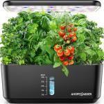 ndoor Hydroponic Garden System - 10-Pod Plant Germination Kit with LED Grow Light, Aeroponic Countertop Planter for Vegetables, Herbs, and Flowers