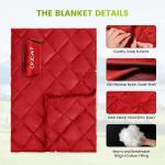 Outdoor Puffy Camping Blanket,Outdoor Travel Blanket Waterproof Blanket for Cold Weather | Lightweight & Warm Quilt for Camping, Stadium, Hiking & Festiva