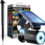 Bell+Howell Bionic Spotlight Motion Solar LED Outdoor Lights – Weatherproof, Super Bright, Motion Sensor Landscape Light for Garden, Yard, and Patio