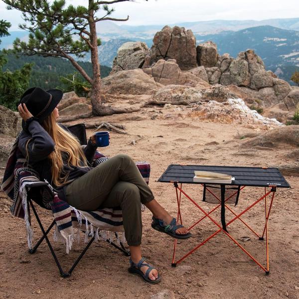 G4Free Ultralight Portable Folding Camping Table Compact Roll Up Tables with Carrying Bag for Outdoor Camping Hiking Picnic