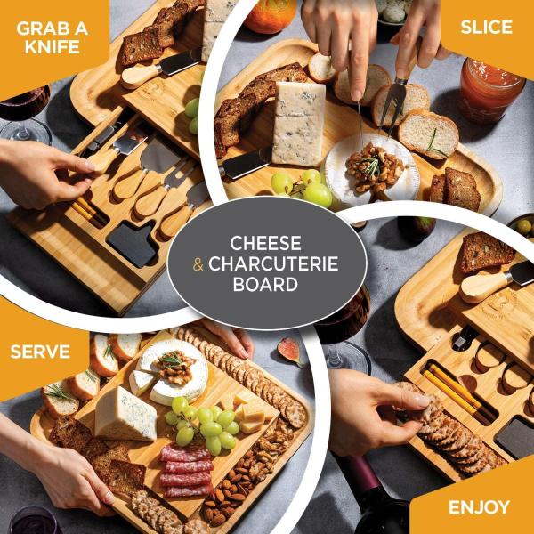 Bambüsi Charcuterie Board & Charcuterie Gift Set – Perfect Wedding, Housewarming & Holiday Gift