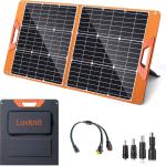 Upgraded 100W Portable Solar Panel for Power Station, Monocrystalline Foldable 100 Watt 18V Solar Panel Charger for Camping, High Efficiency IP65 Waterproof for Outdoor