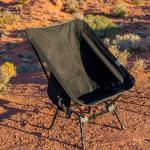 DOD Sugoi Chair - A Portable Camping and Backpacking Chair - Adjustable to The Ideal Height and Seating - Angle for Any Outdoor Activity - Black