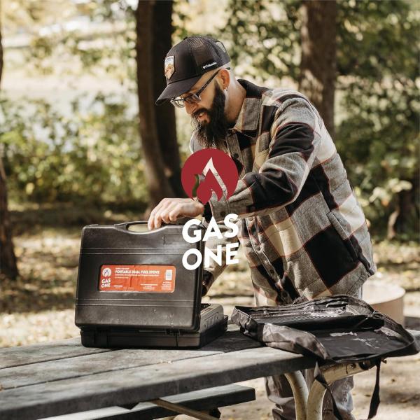 Gas One GS-3400P Propane or Butane Stove Dual Fuel Stove Portable Camping Stove - Patented - with Carrying Case Great for Emergency Preparedness Kit