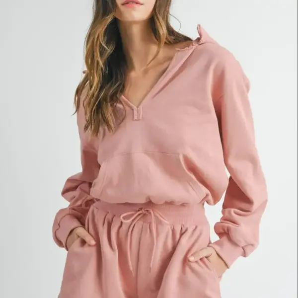 MABLE French Terry Hooded Romper