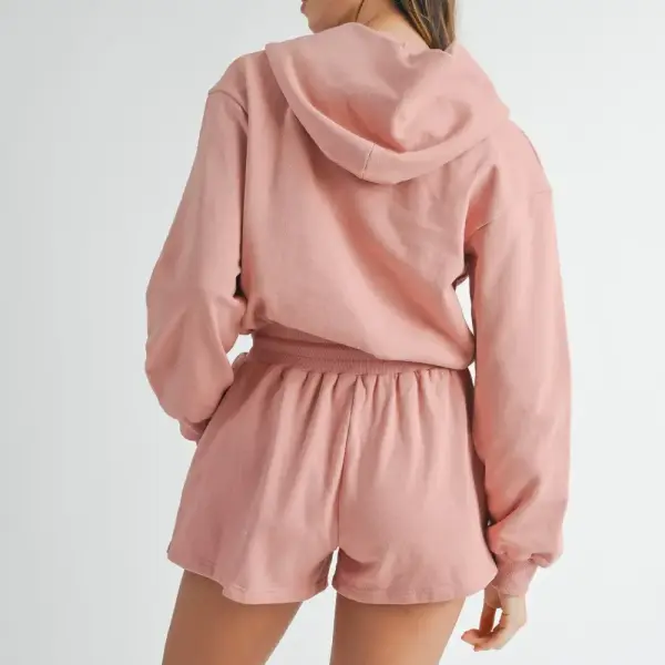 MABLE French Terry Hooded Romper